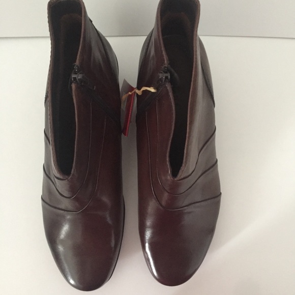 Earth Spirit Leather Heeled Boots Brown Only 11 - Picture 10 of 16